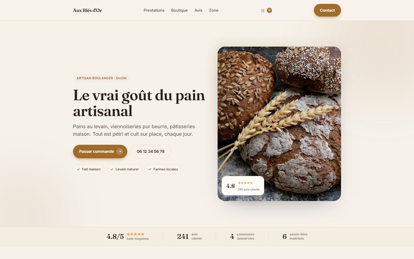 Rendu du Studio pour une boulangerie
