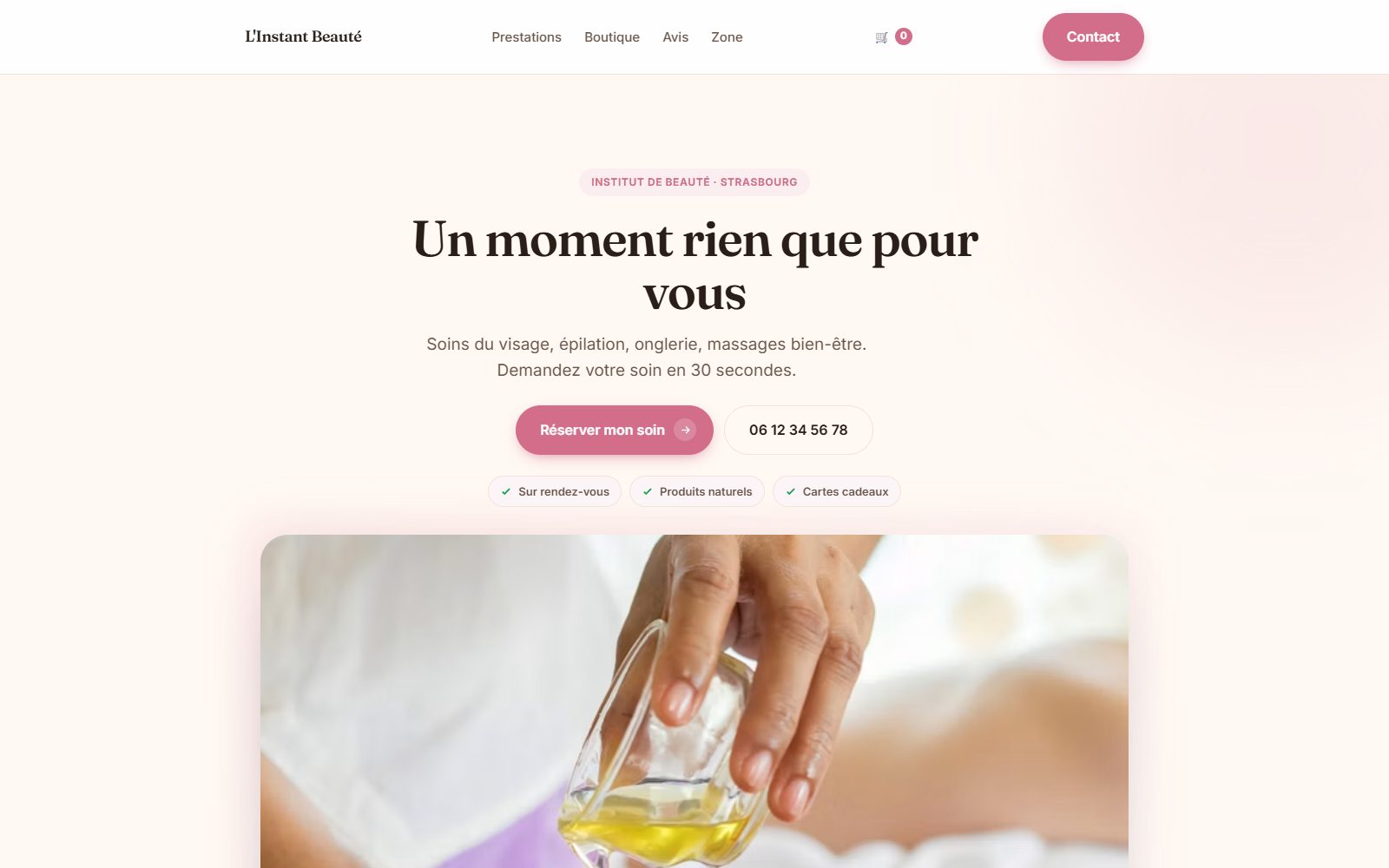 Rendu du Studio pour un institut de beauté
